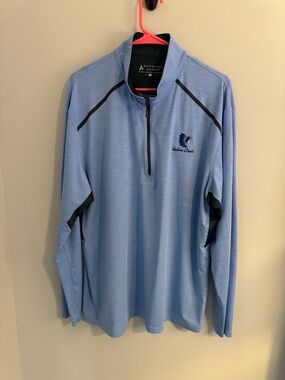 Indian Creek Men’s Light Blue Quarter-Zip Performance Pullover